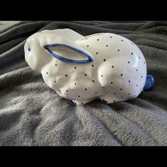 SOLD Tiffany & Co. Blue Bunny Bank - Picture 3 of 7